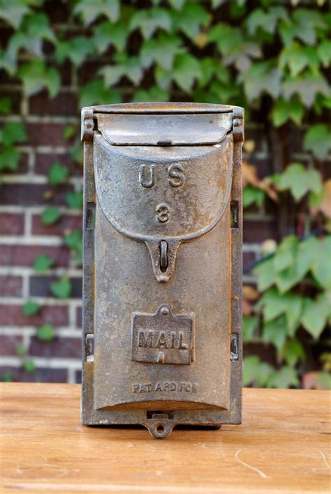 vintage cast iron mailbox